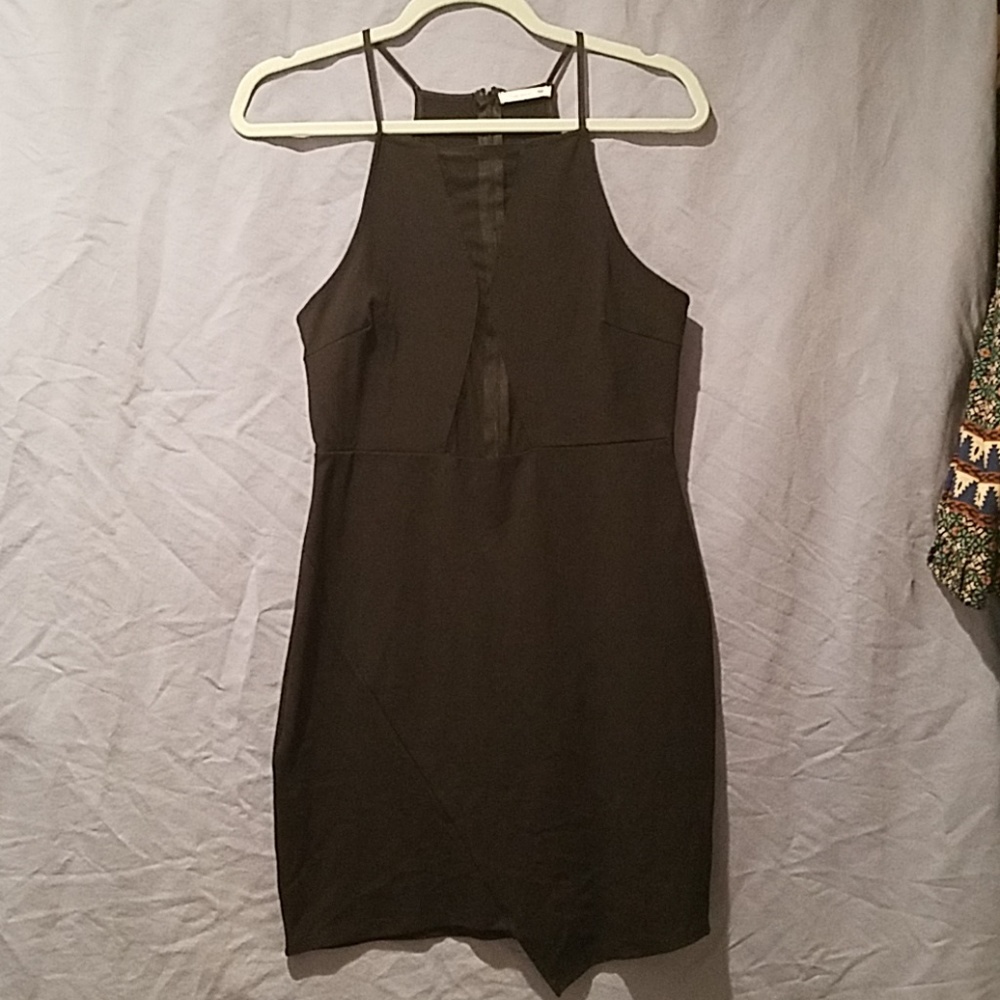 Fitted little black dress